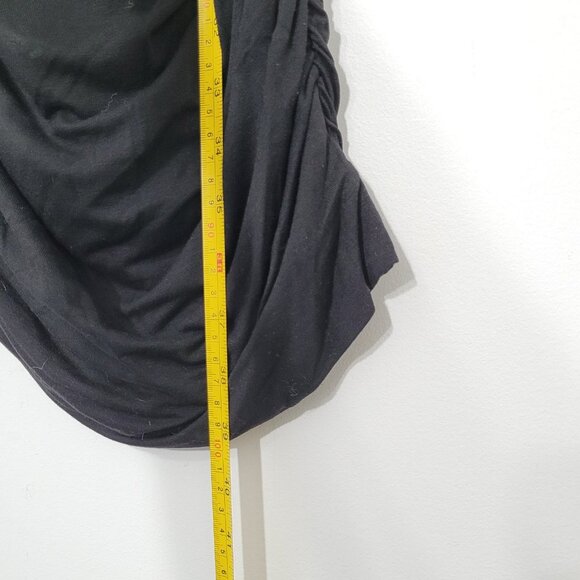 INC Petite Black Purple Red Draped Neckline Sheath Lined Dress Sleeveless TP - Picture 11 of 12